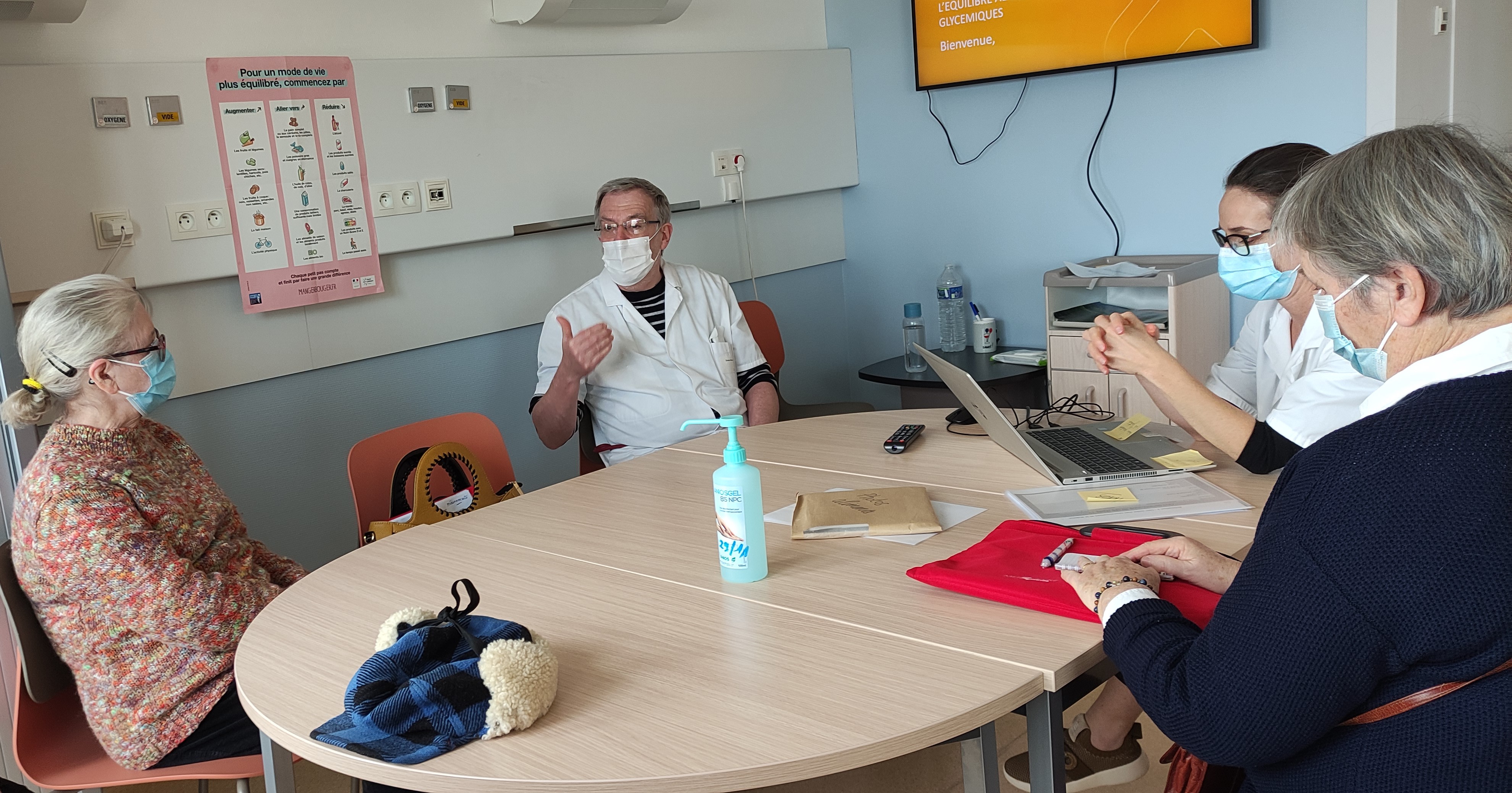 Atelier d'accompagnement et d'éducation thérapeutique diabétologie hopital prive oceane vannes