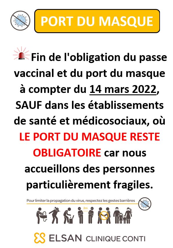 Port du masque obligatoire