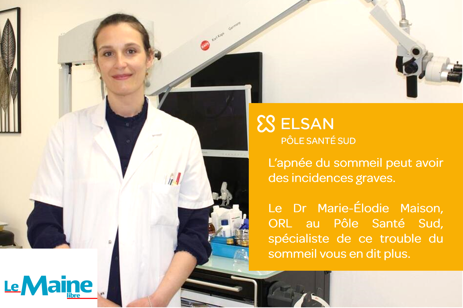 Dr Marie-Elodie MAISON ORL spécialiste du sommeil