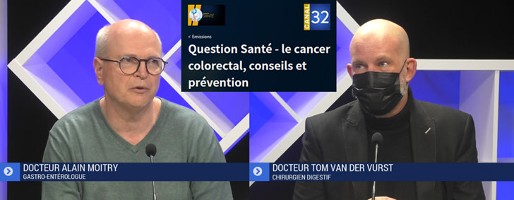 Dr Moitry et Dr Van der Vurst sur Canal 32