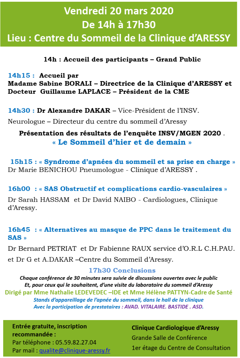 Programme journée sommeil 20/03/2020