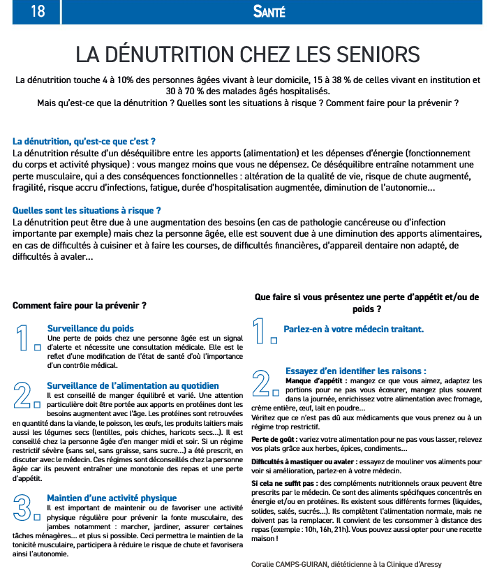 dénutrition