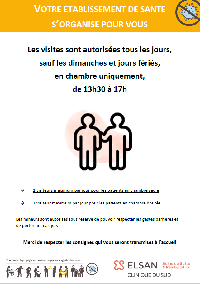 Organisation des visites_Clinique du Sud