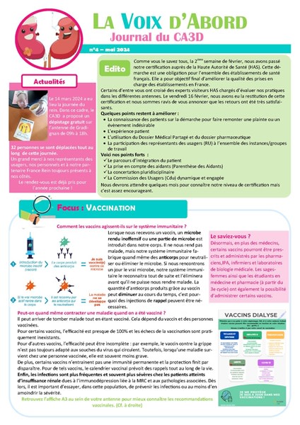 La Voix d'abord N°4 - le Journal du CA3D