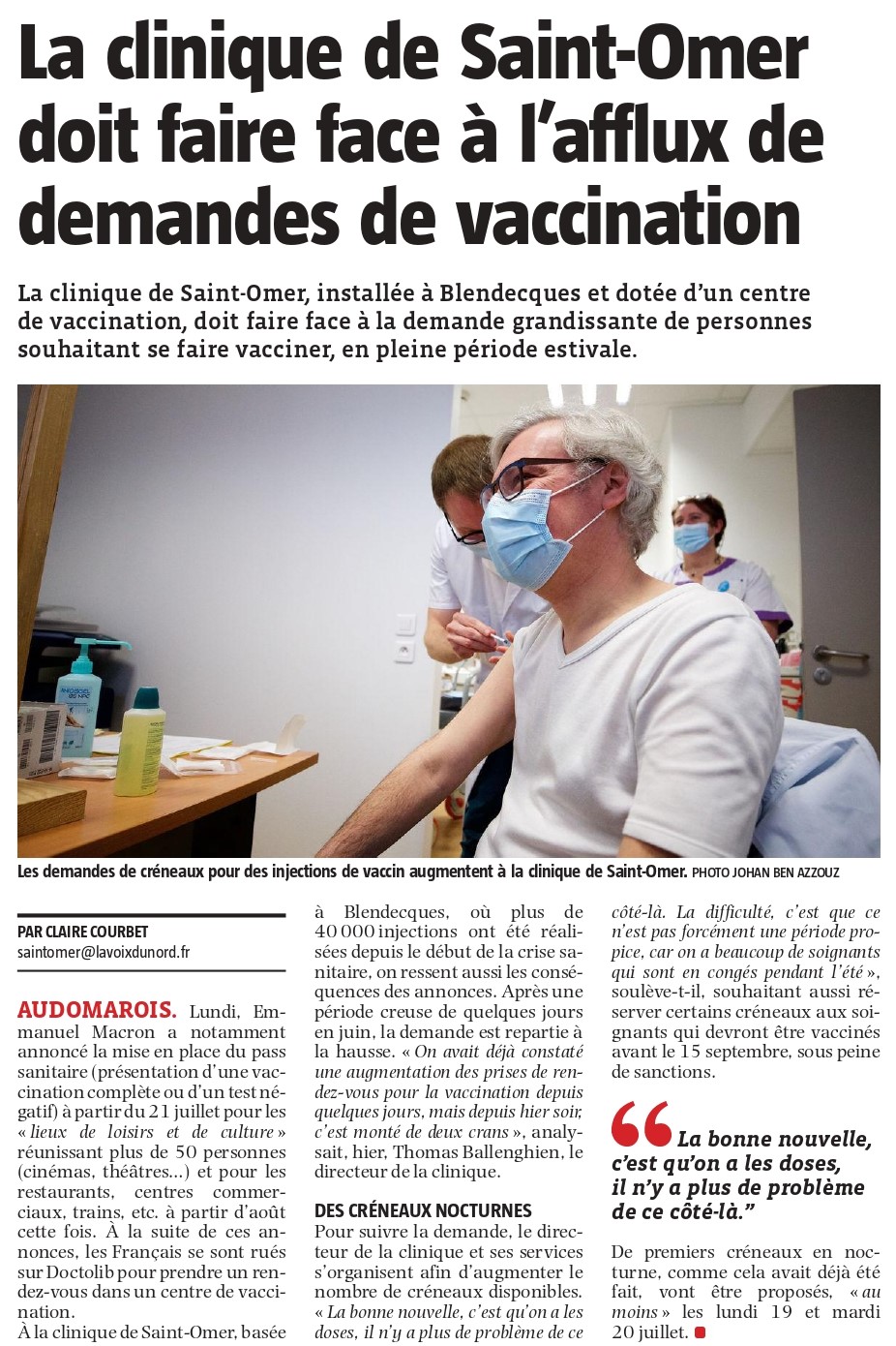 vaccination st omer