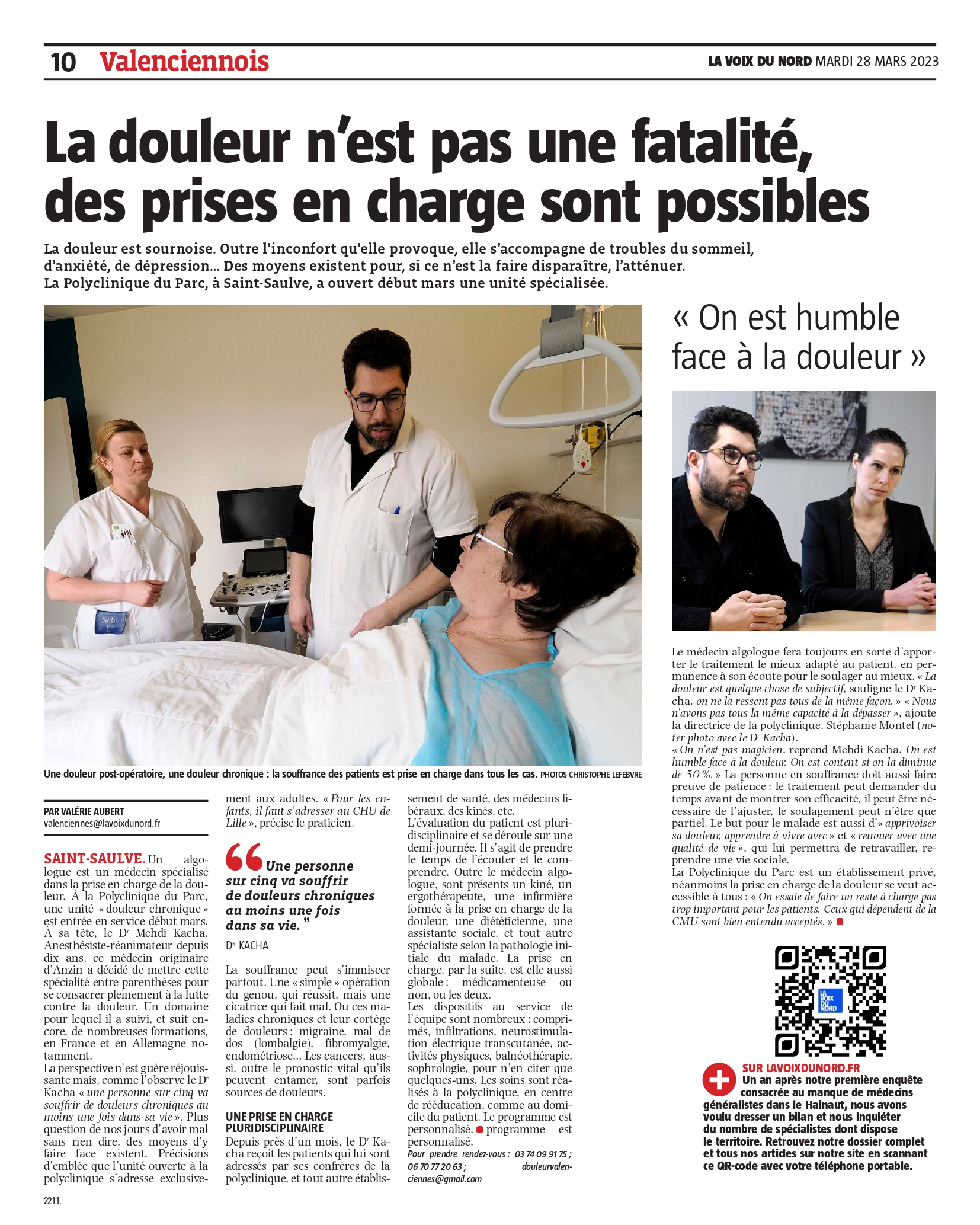 La douleur n’est pas une fatalité, des prises en charge sont possibles par la VDN Elsan