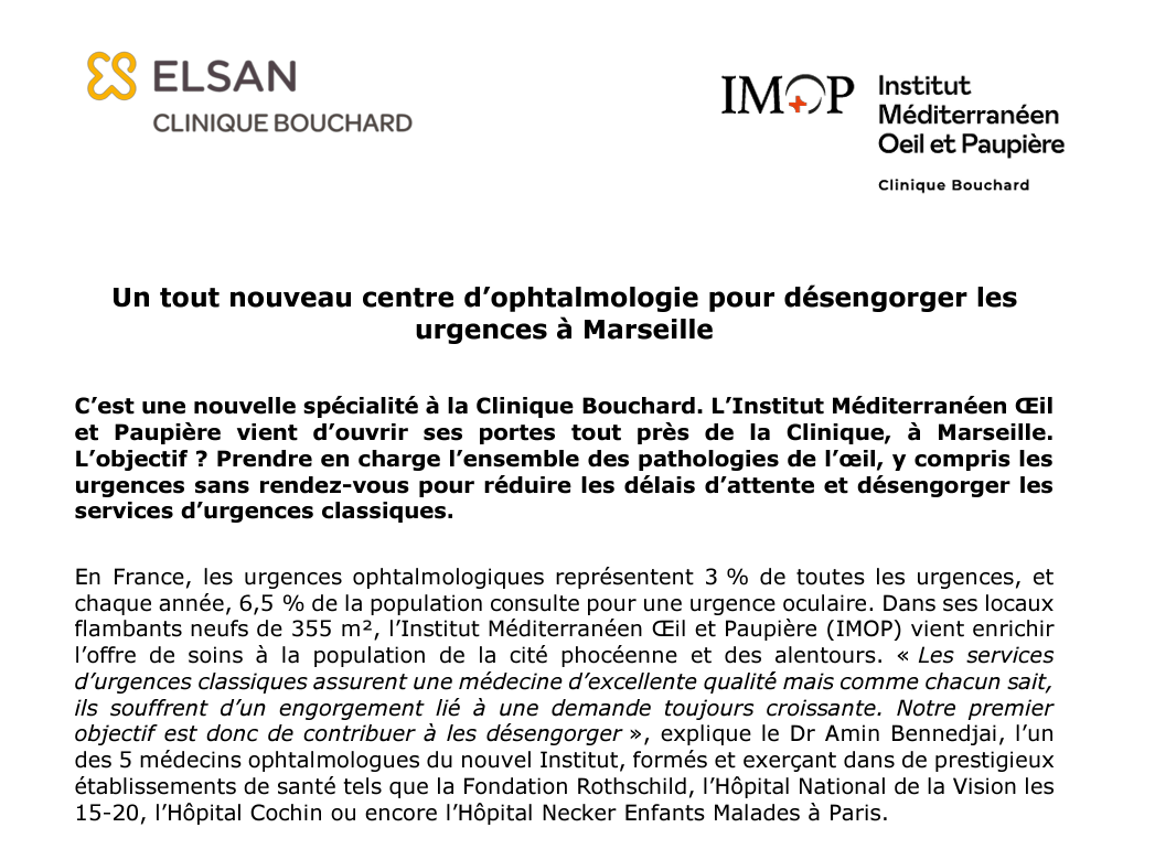 IMOP Nouveau Institut Mediterrannéen Oeil et Paupières