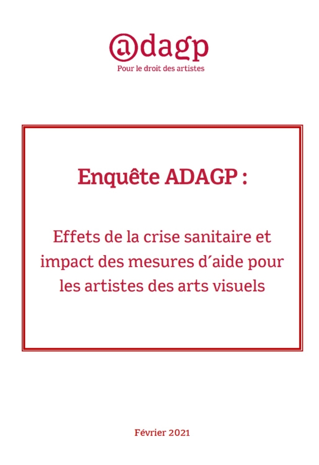 Enquête 2021 de l’ADAGP sur les effets de la crise covid
