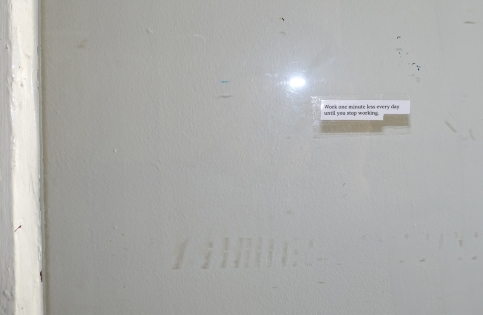 cimaises ADAGP Yue Yuan vernissage octobre 2022 porte transparent flash papier scotch