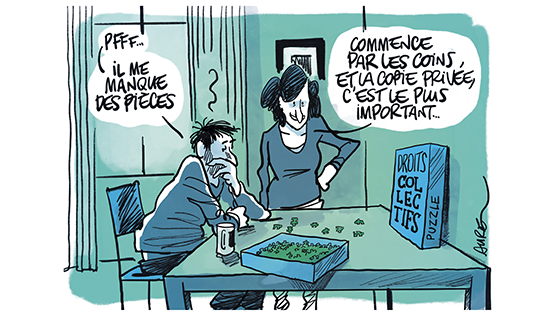 calendrier BD ADAGP 2023 février droits collectifs bande dessinée