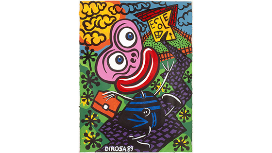 vacances été août rentrée septembre école paris  ADAGP Images banque image peinture 2023 hervé di rosa