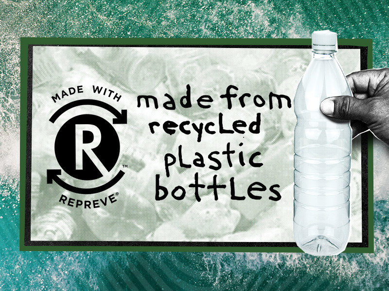 repreve recycle bottles graphic