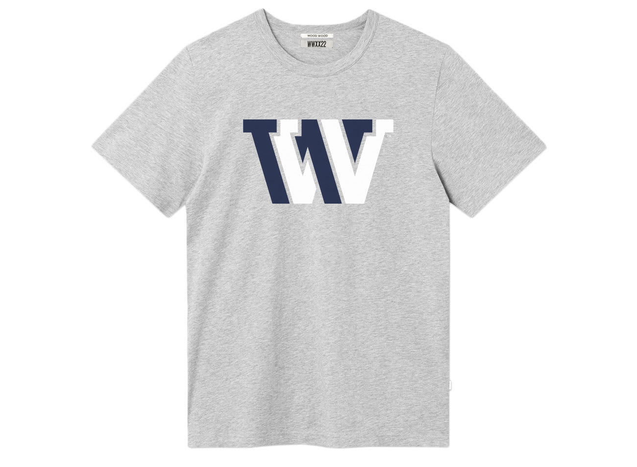 Wood Wood Bobby VVVV Tshirt Grey