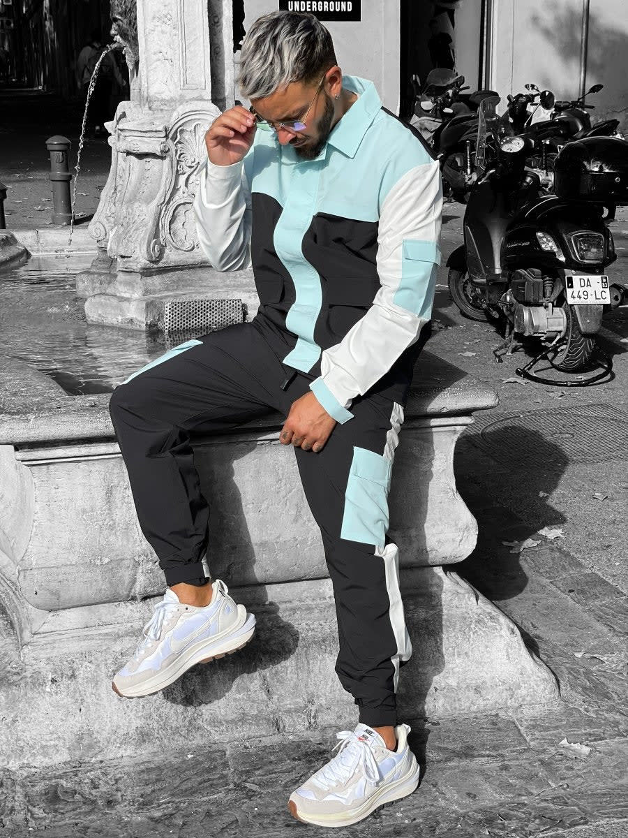 ADJ - Ensemble GINO noir-blanc-bleu