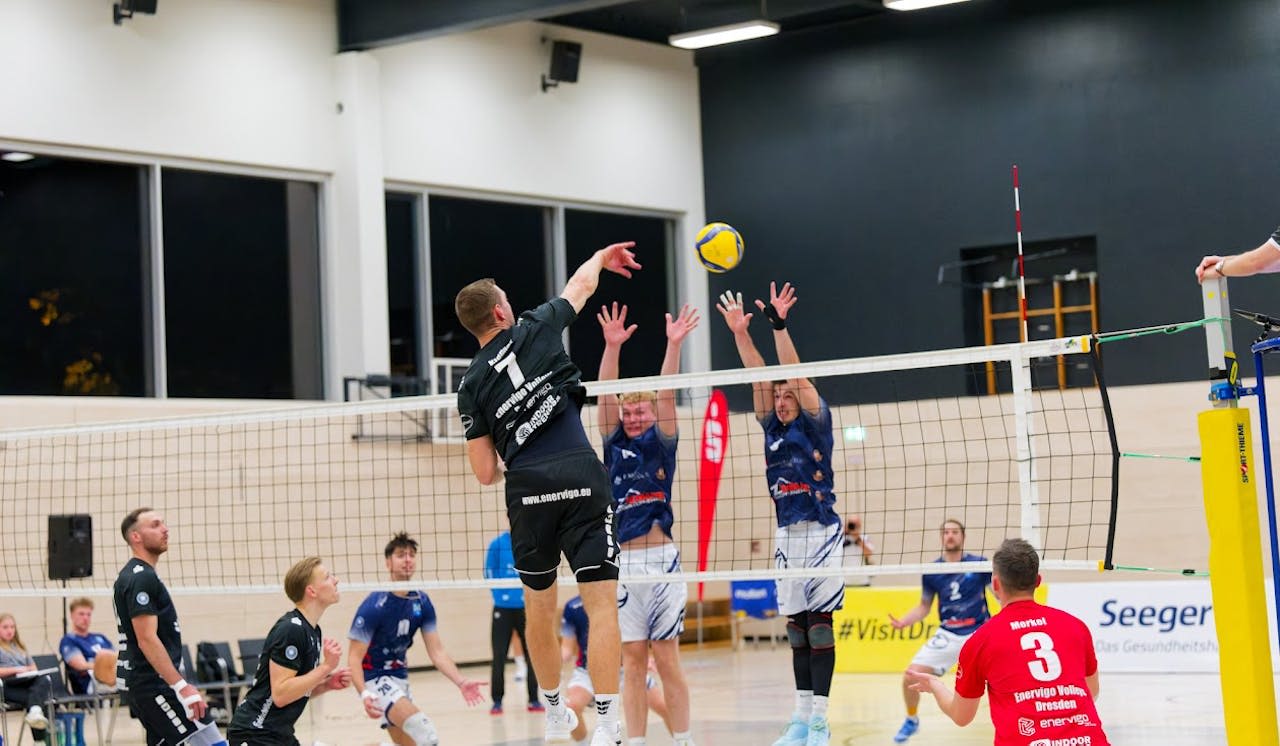 Grundsolides Spiel von Enervigo - Foto:  VC Dresden/Frank Kleinert