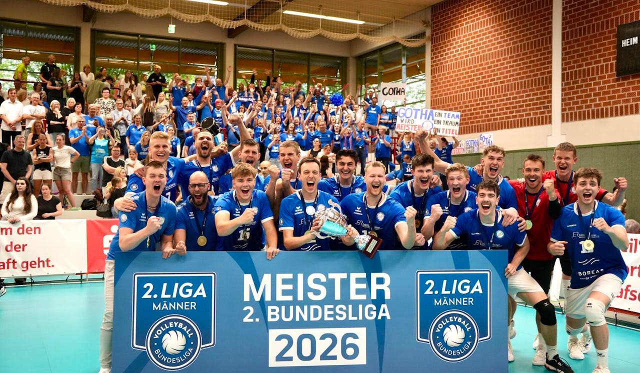 Blue Volleys tragen sich in die Volleyball - Foto:  VC Gotha
