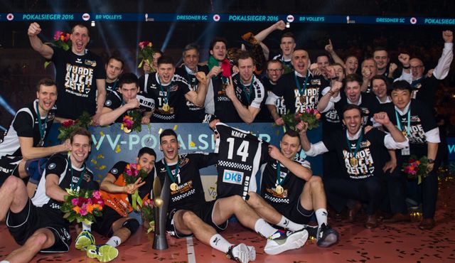 Die BR Volleys sind Pokalsieger 2016 Foto: Conny Kurth Die BR Volleys sind Pokalsieger 2016 - Foto: Conny Kurth