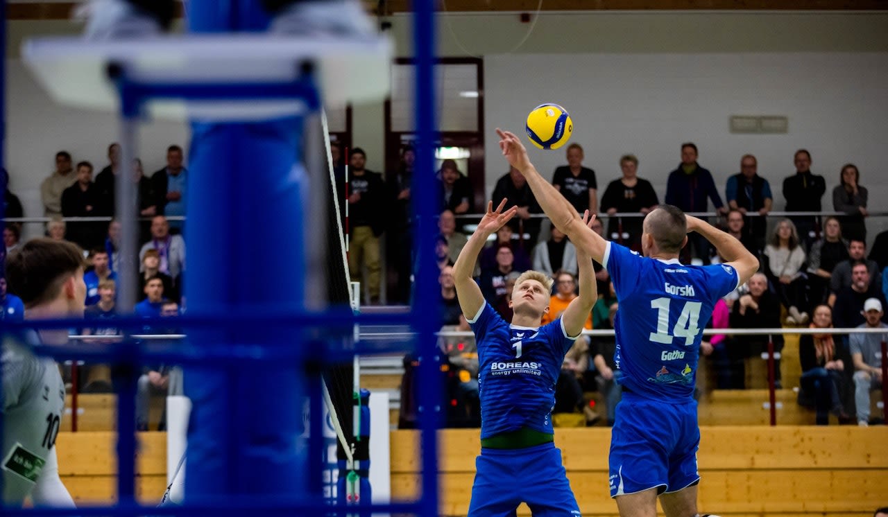 Überzeugende Blue Volleys Foto: Christian Heilwagen Überzeugende Blue Volleys - Foto: Christian Heilwagen