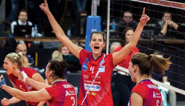 Belgische Nationalspielerin verpflichtet: Mittelblockerin Nathalie Lemmens verstärkt VCW Foto: Guy Verbraeken) Belgische Nationalspielerin verpflichtet: Mittelblockerin Nathalie Lemmens verstärkt VCW - Foto: Guy Verbraeken)