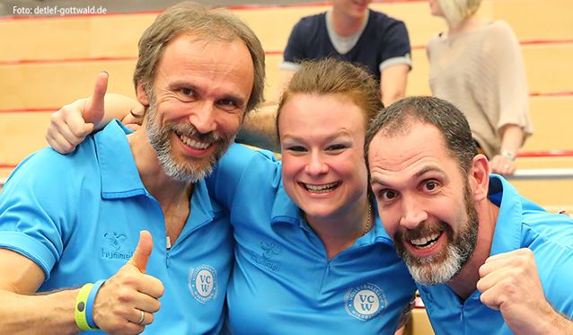 VC Wiesbaden: Aufschlussreiches Trainingsspiel beim Pokalsieger - VCW-Playoff-Bart wächst Foto: Detlef Gottwald VC Wiesbaden: Aufschlussreiches Trainingsspiel beim Pokalsieger - VCW-Playoff-Bart wächst - Foto: Detlef Gottwald