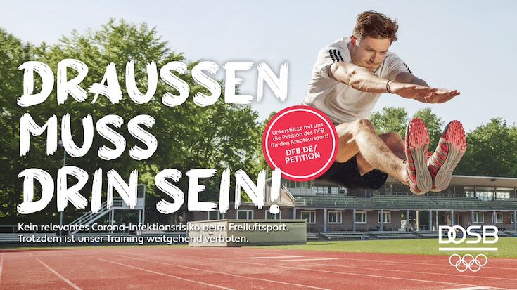 DFB und DOSB starten Kampagne und Petition für Amateursport Foto: DOSB/DFB DFB und DOSB starten Kampagne und Petition für Amateursport - Foto: DOSB/DFB