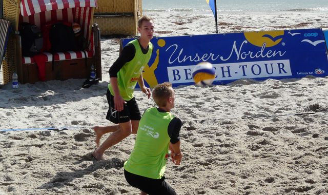 Krifteler Zwillinge 9. Bei der U19 Beach DM - Foto: Johannes Thiel