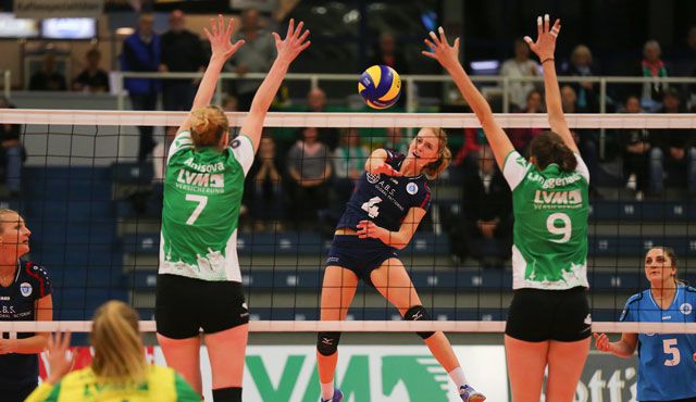 VC Wiesbaden scheidet gegen USC Münster aus dem DVV-Pokal aus Foto: Detlef Gottwald VC Wiesbaden scheidet gegen USC Münster aus dem DVV-Pokal aus - Foto: Detlef Gottwald