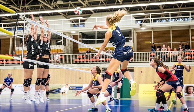 DSHS SnowTrex Köln zieht mit Sieg gegen Essen ins Halbfinale des WVV-Pokals ein Foto: Martin Miseré DSHS SnowTrex Köln zieht mit Sieg gegen Essen ins Halbfinale des WVV-Pokals ein - Foto: Martin Miseré
