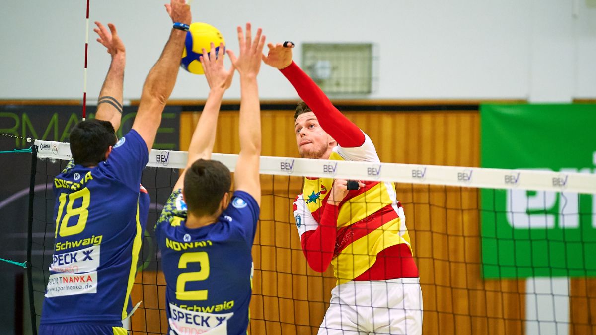 BADEN VOLLEYS empfangen Favoritenschreck Schwaig Foto: Andreas Arndt BADEN VOLLEYS empfangen Favoritenschreck Schwaig - Foto: Andreas Arndt