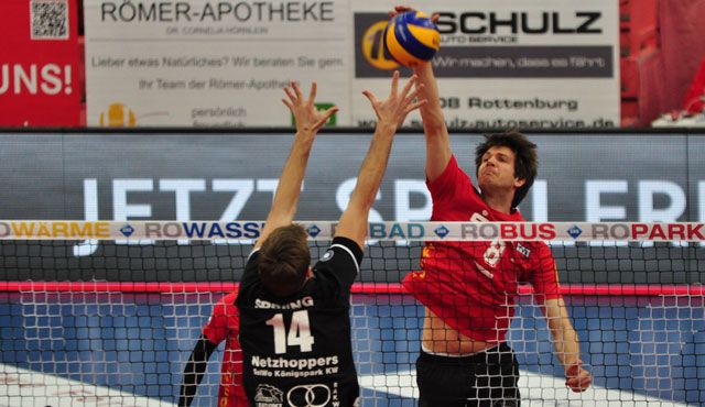 TVR siegt und zwingt Netzhoppers zum Entscheidungsspiel Foto: Klaus Hirsch TVR siegt und zwingt Netzhoppers zum Entscheidungsspiel - Foto: Klaus Hirsch
