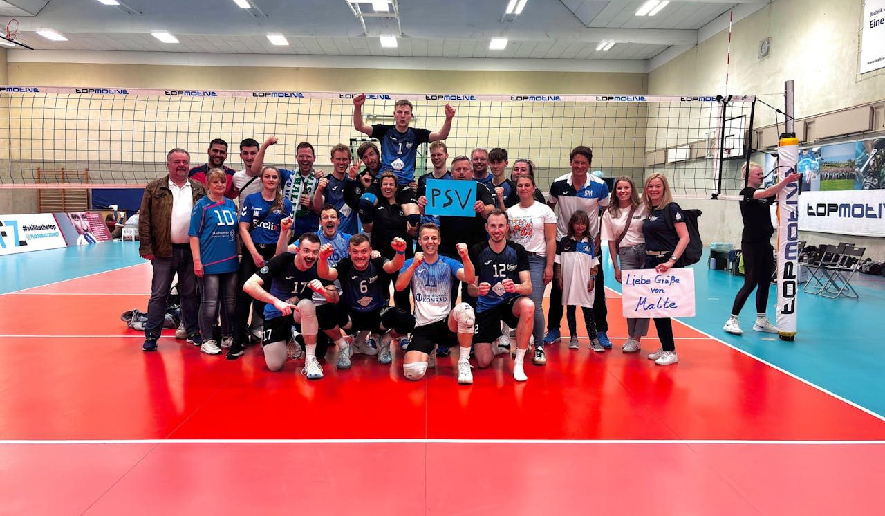 PSV-Volleyballer holen drei Punkte Foto: Jacob Genzmer PSV-Volleyballer holen drei Punkte - Foto: Jacob Genzmer