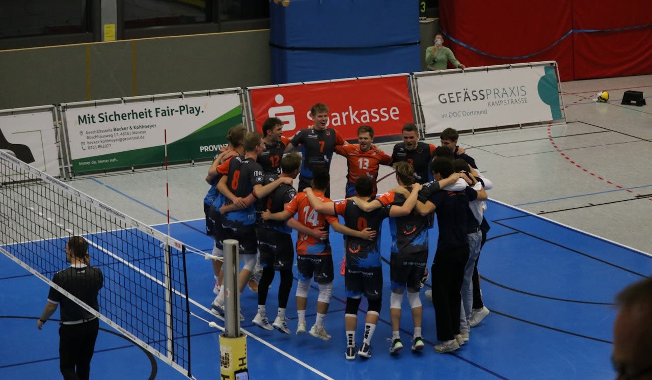 Erster Sieg für die Münster Volleys - Foto:  Anna Church
