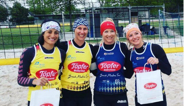 Standhardinger/Zass und Kronthaler/Sagstetter gewinnen BVV Beach Masters in Dachau Foto: privat
Standhardinger/Zass und Kronthaler/Sagstetter gewinnen BVV Beach Masters in Dachau - Foto: privat