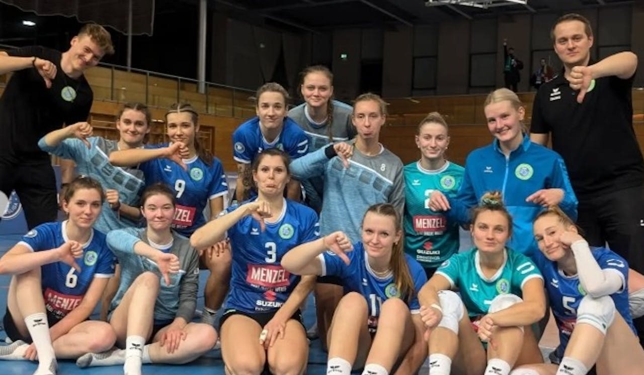 Ziel leider verfehlt - Foto:  Neuseenland-Volleys Markkleeberg