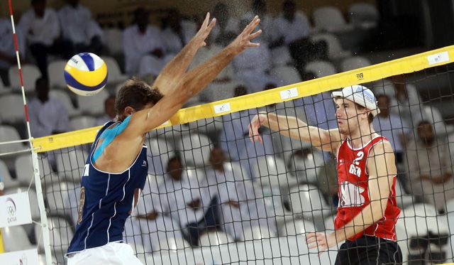 Böckermann/Flüggen im Halbfinale Foto: FiVB Böckermann/Flüggen im Halbfinale - Foto: FiVB