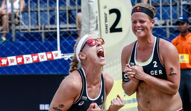 Borger/Büthe im Halbfinale des FIVB Grand Slam in Rio de Janeiro Foto: FiVB Borger/Büthe im Halbfinale des FIVB Grand Slam in Rio de Janeiro - Foto: FiVB