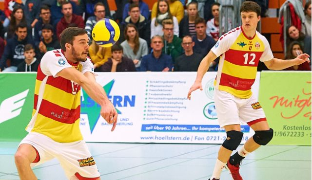 Die BADEN VOLLEYS SSC Karlsruhe erwarten die L.E. Volleys aus Leipzig Foto: Andreas Arndt Die BADEN VOLLEYS SSC Karlsruhe erwarten die L.E. Volleys aus Leipzig - Foto: Andreas Arndt