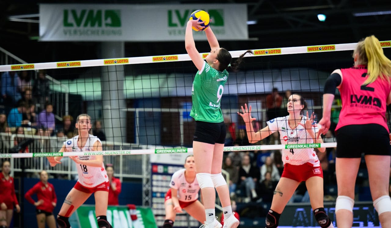 USC Münster empfängt den Dresdner SC - Foto:  Conny Kurth