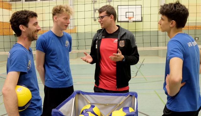 Rückenwind vom Bundesstrainer - Foto: Gunthild Schulte-Hoppe