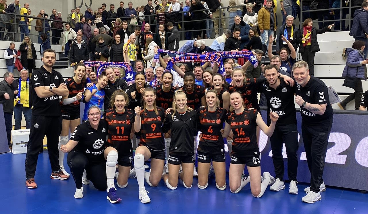 5-Satz Krimi gegen Schwerin Foto: Allianz MTV Stuttgart 5-Satz Krimi gegen Schwerin - Foto: Allianz MTV Stuttgart