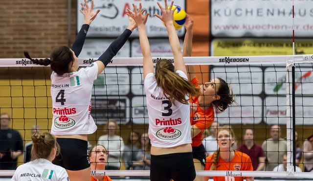 Straubings Volleyballerinnen haben das nächste Top-Spiel vor der Brust - Foto: Schindler