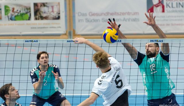 Erster Heimsieg für die Chemie Volleys Foto: Danny Pockrandt Erster Heimsieg für die Chemie Volleys - Foto: Danny Pockrandt
