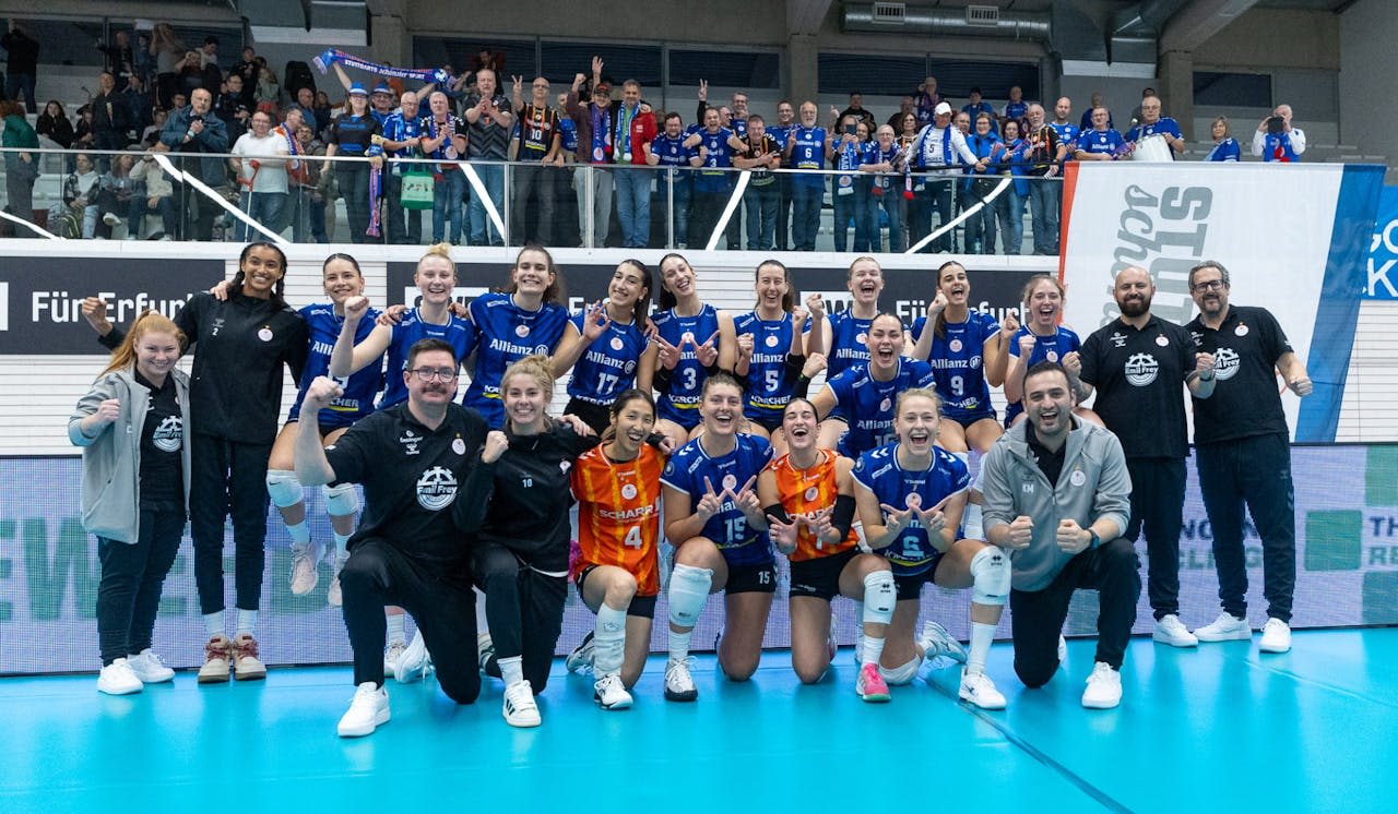 Stuttgart siegt souverän in Erfurt - Foto:  Sebastian Schmidt / VBL