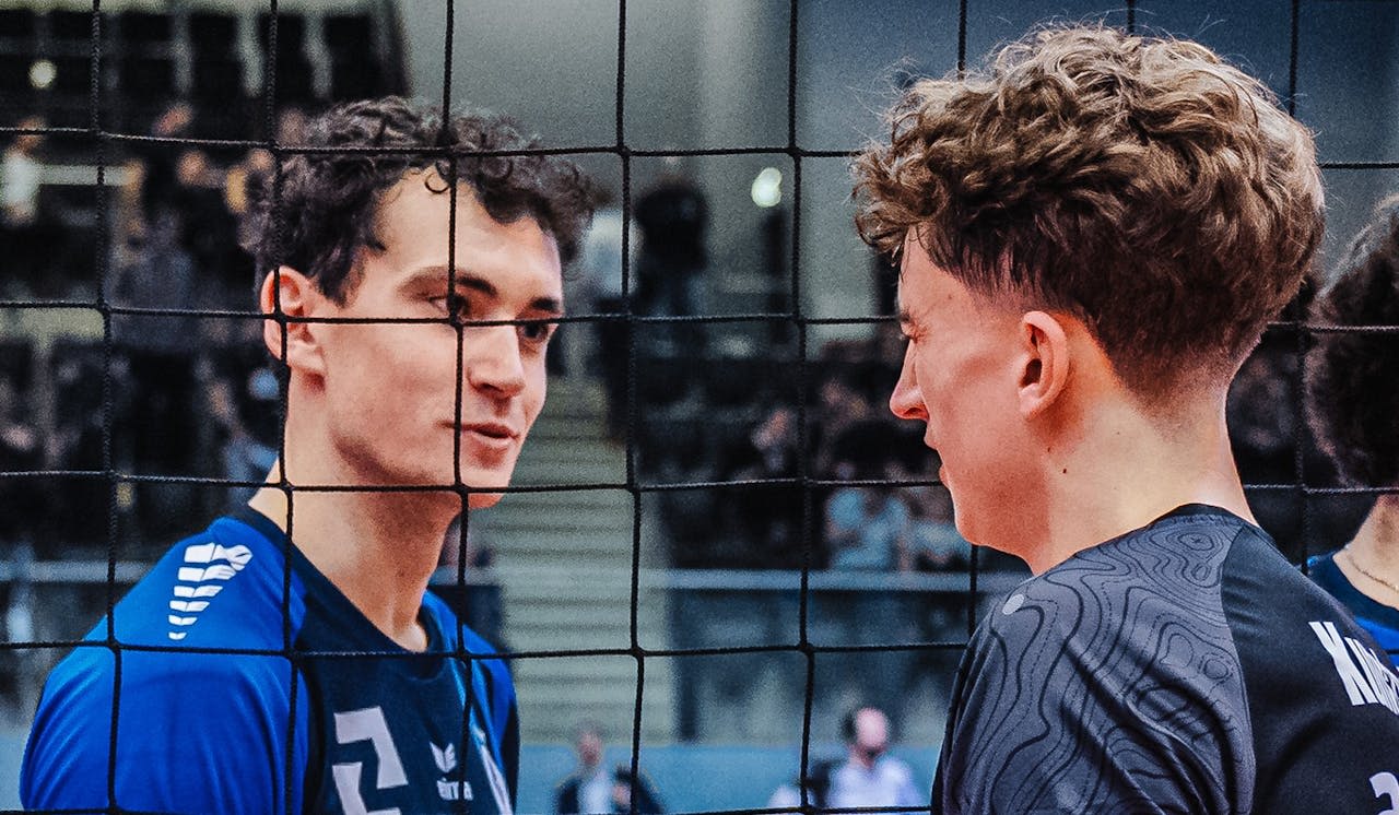 Friedrichshafen-Match mit zwei Brüdern am Netz - Foto: SVG/Höfel