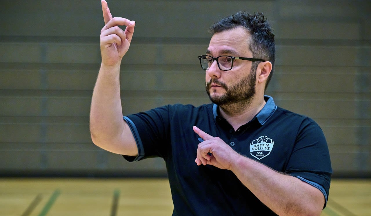 BADEN VOLLEYS sind fokussiert und konzentriert in der Vorbereitung Foto: Andreas Arndt BADEN VOLLEYS sind fokussiert und konzentriert in der Vorbereitung - Foto: Andreas Arndt