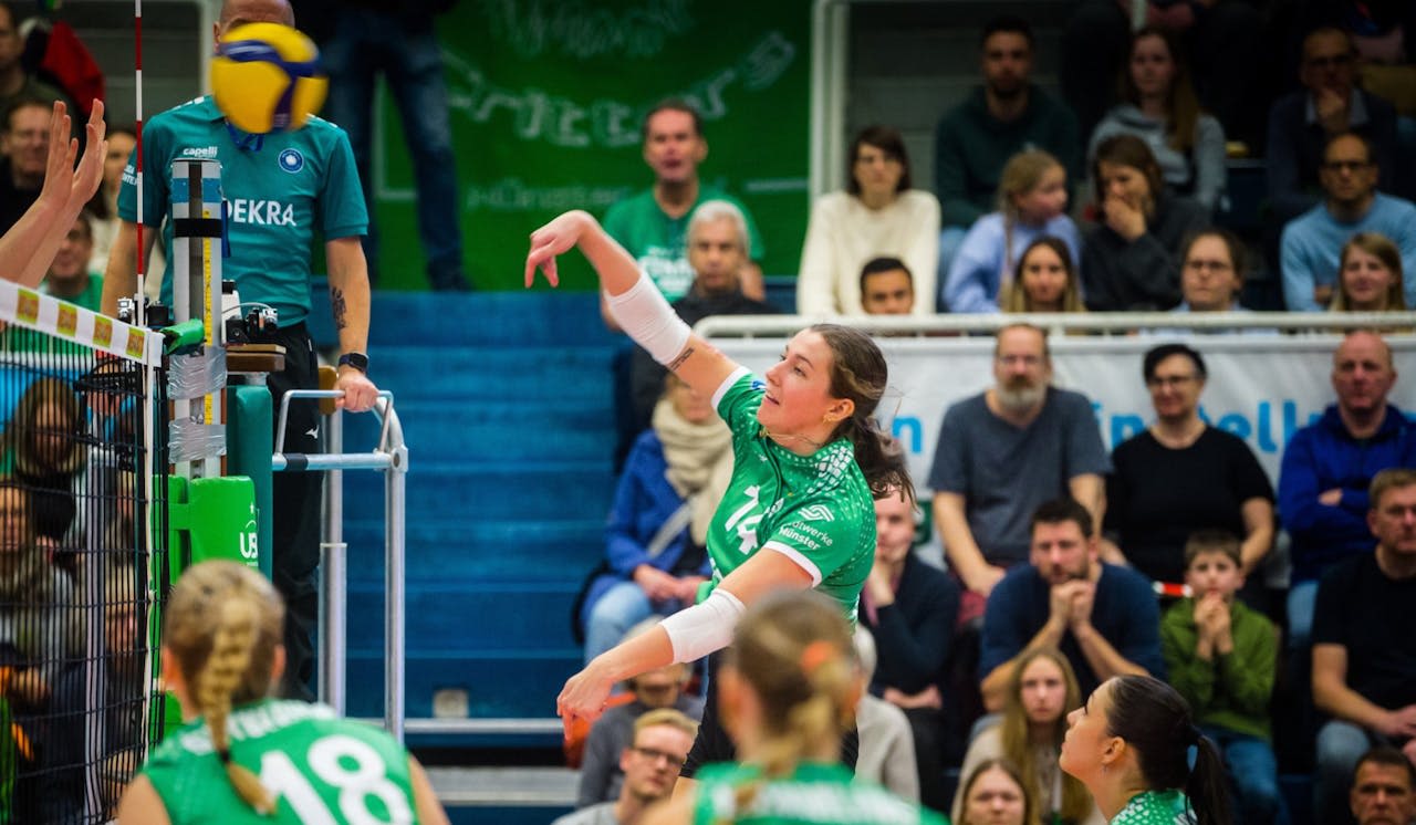 USC Münster empfängt  AMTV Stuttgart - Foto:  Michael Mücke