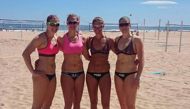 Natascha Niemczyk und Sabrina Karnbaum haben viel vor im Sand Foto: NawaRo Beach-Team Natascha Niemczyk und Sabrina Karnbaum haben viel vor im Sand - Foto: NawaRo Beach-Team