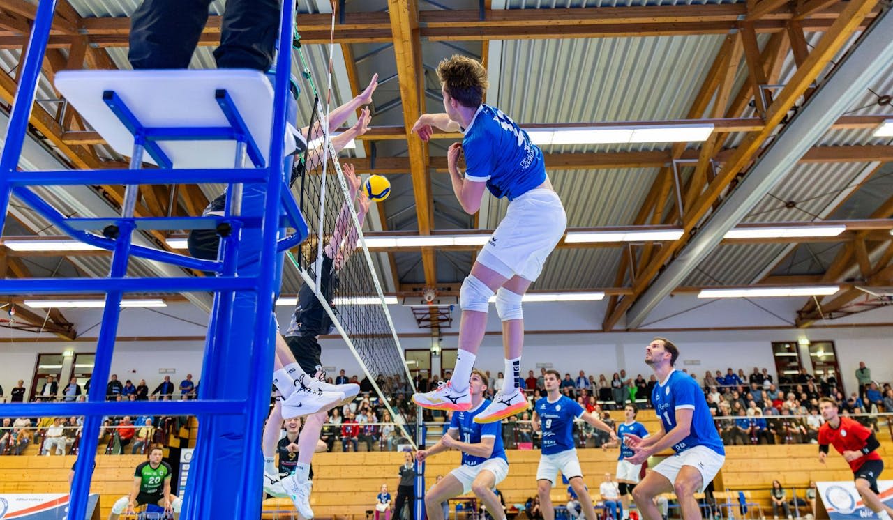 Pokalaus für Blue Volleys - Foto:  Christian Heilwagen