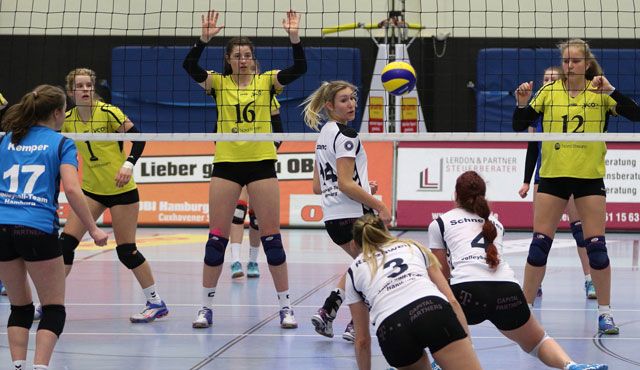 Das Volleyball-Team Hamburg gewinnt gegen VCO Schwerin - Foto: VTH/Lehmann