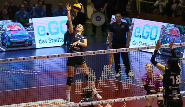 Niederlage in Aachen: Taylor Agost schlägt VCW Foto: Detlef Gottwald Niederlage in Aachen: Taylor Agost schlägt VCW - Foto: Detlef Gottwald